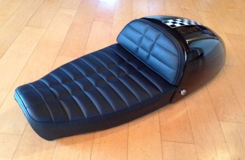 Cafe Compartment Seat for the Triumph Bonneville, SE, T100, Black, Thruxton and Scrambler