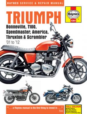 Haynes Manual for the Triumph Bonneville, Thruxton, America, Scrambler and Speedmaster