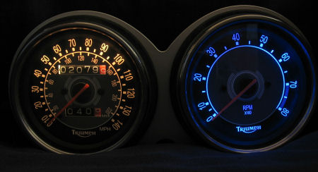 LED Speedometer and Tachometer Bulb Conversion Kit for the Triumph Bonneville and Thruxton