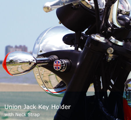 Union Jack Key Holder for the New Triumph Bonneville, T100, SE, Thruxton, Scrambler, America and Speedmaster