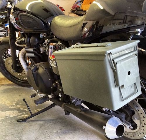 Complete Ammo Can Luggage Mounting System for the Triumph Bonneville, Thruxton and Scrambler