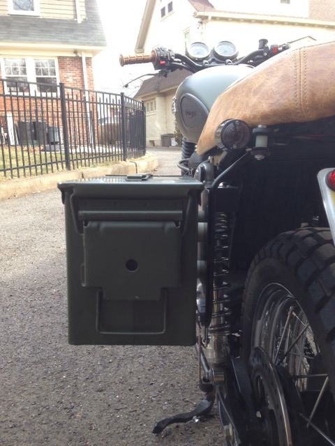 Complete Ammo Can Luggage Mounting System for the Triumph Bonneville, Thruxton and Scrambler