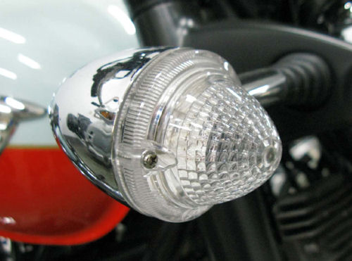 Clear Turn Signal Lens Kit with Bulbs for the Triumph Bonneville, T100, Black, SE, Thruxton and Scrambler