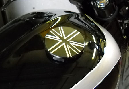 LCF Custom Gas Cap for the Triumph Bonneville, Thruxton, Scrambler, Adventurer, Legend and Thunderbird Sport