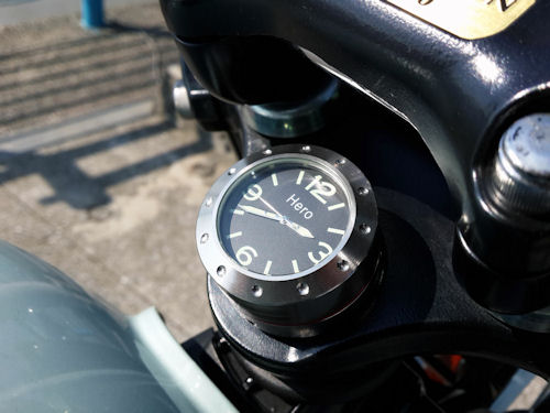 Stem Mount Clock for the Triumph Bonneville, SE, T100, Black, Thruxton and Scrambler