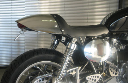 MAS Seat With Aluminum Tail Section for the Triumph Bonneville and Thruxton