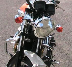 Chrome Eyelid Headlight Visor